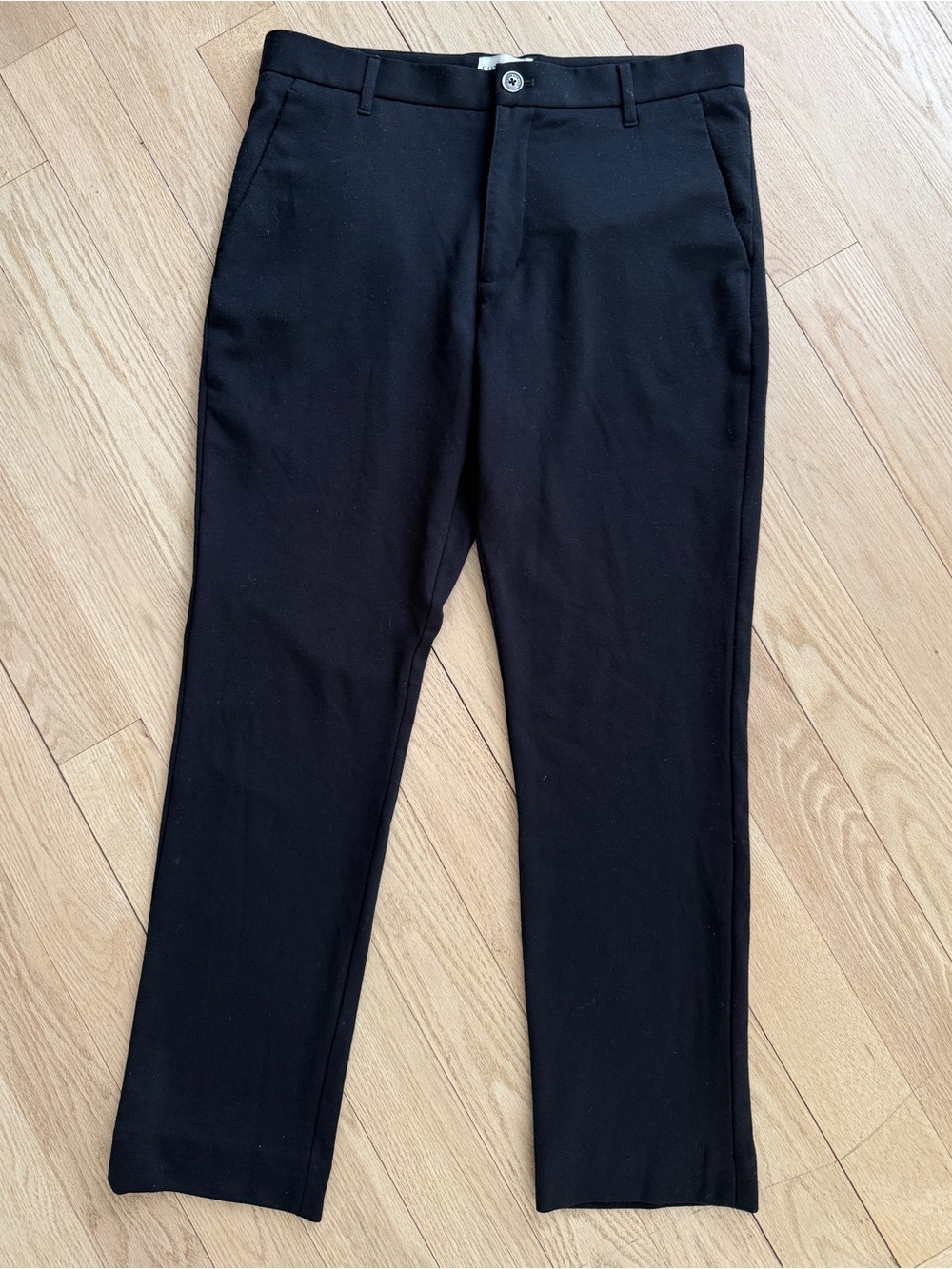 Con.Struct Men's Black Knit Dress Pants Tailored Style 32x30